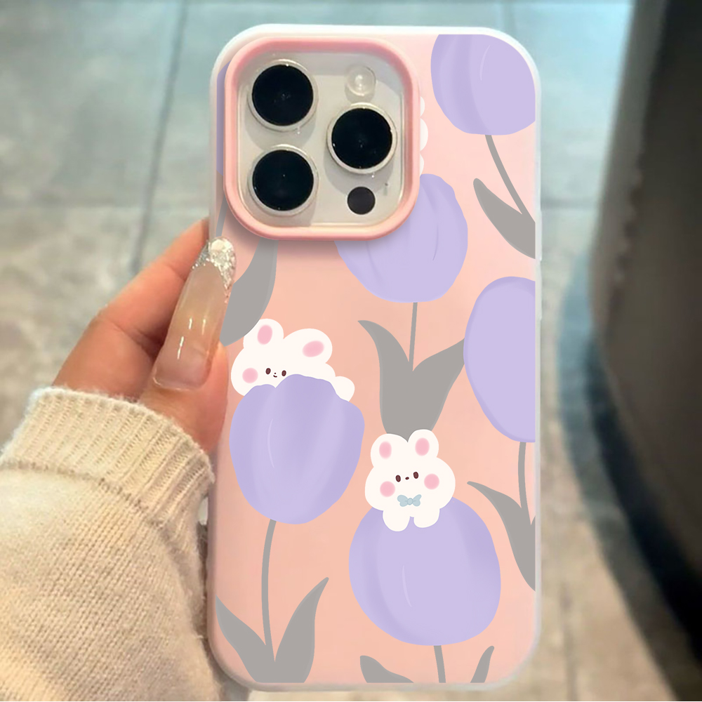 Xiaomi Redmi Note 14 - Soft Lavender Tulips Phone Case For