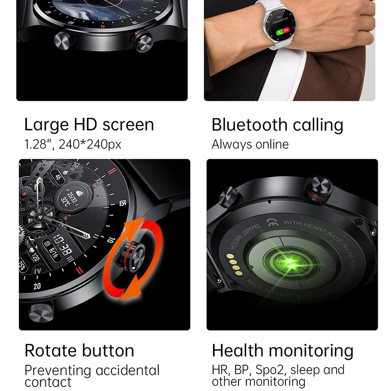 GPS ECG+PPG Bluetooth Call Sma - Smartwatch Faces review and price