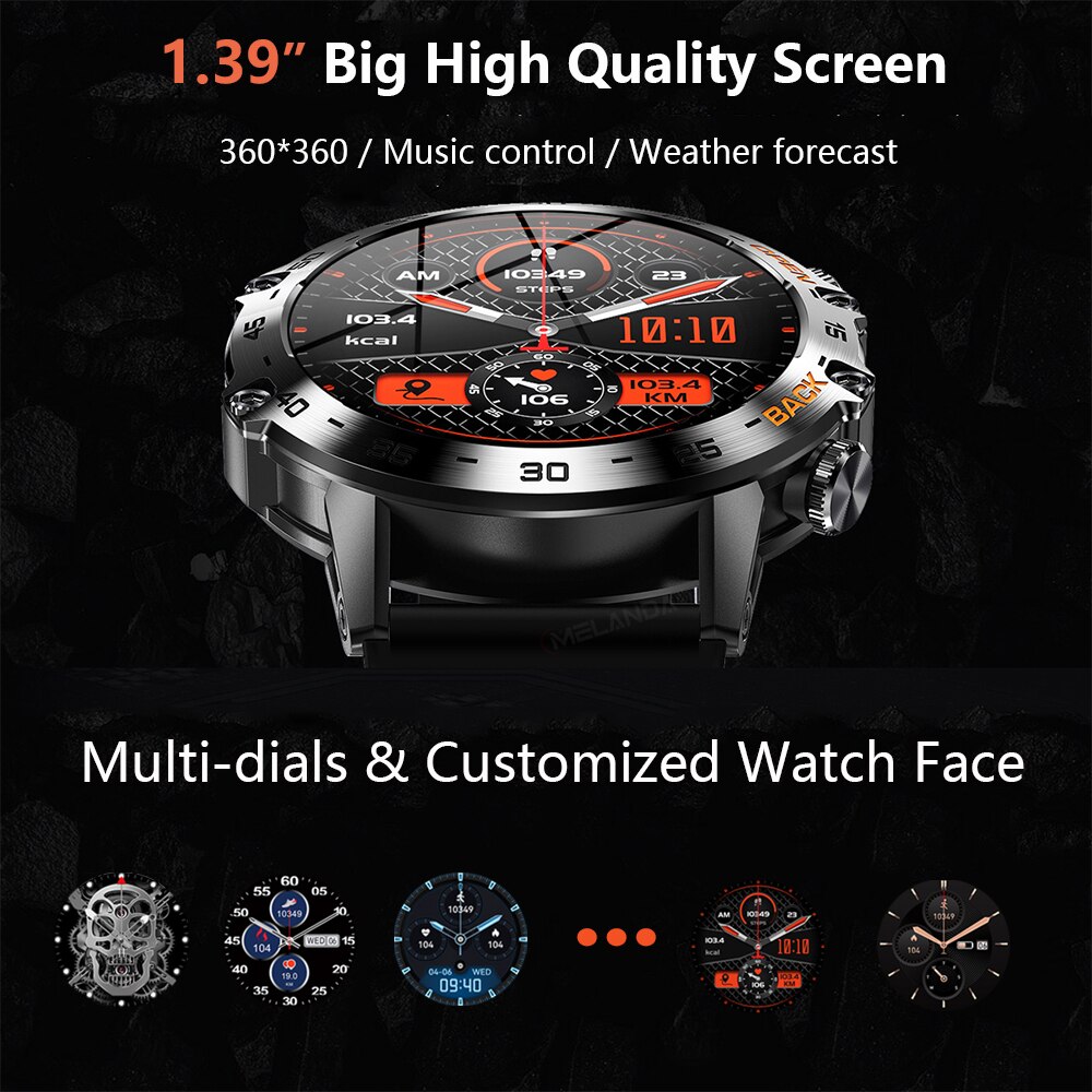 MEVADEN Steel 1.39 inch Men Lu - Smartwatch Faces review and price