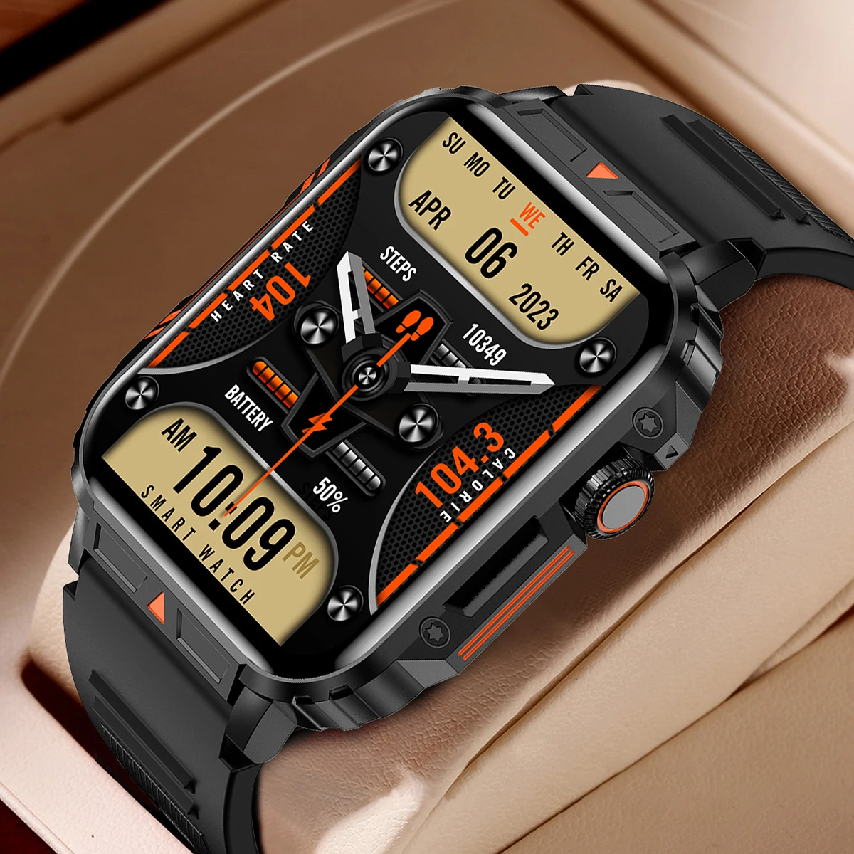 2026 Luxury Military Smart Wat - Smartwatch Faces review and price