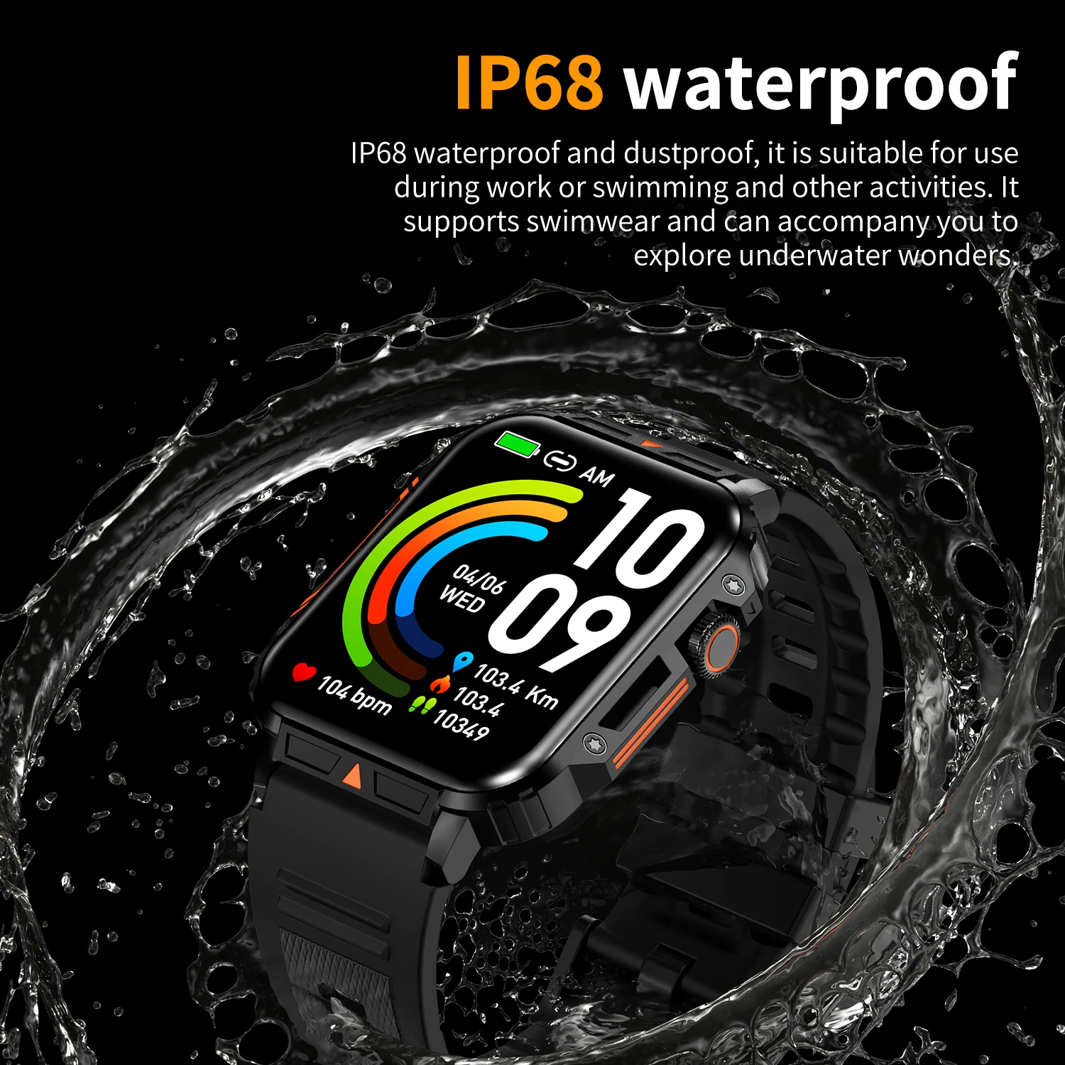 2026 Luxury Military Smart Wat - Smartwatch Faces review and price
