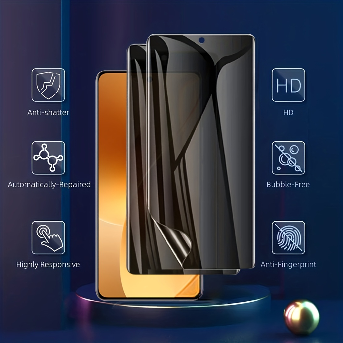 3Pcs Privacy Hydrogel Film For - Oppo Reno 12 review and price