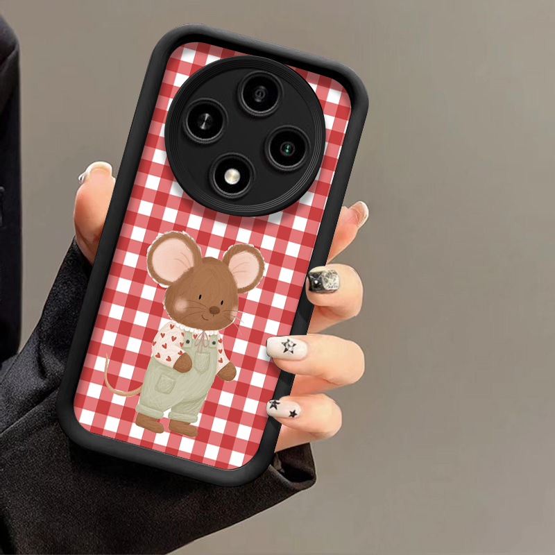 Checkered Printed Cute Animals - Oppo Reno 12 review and price