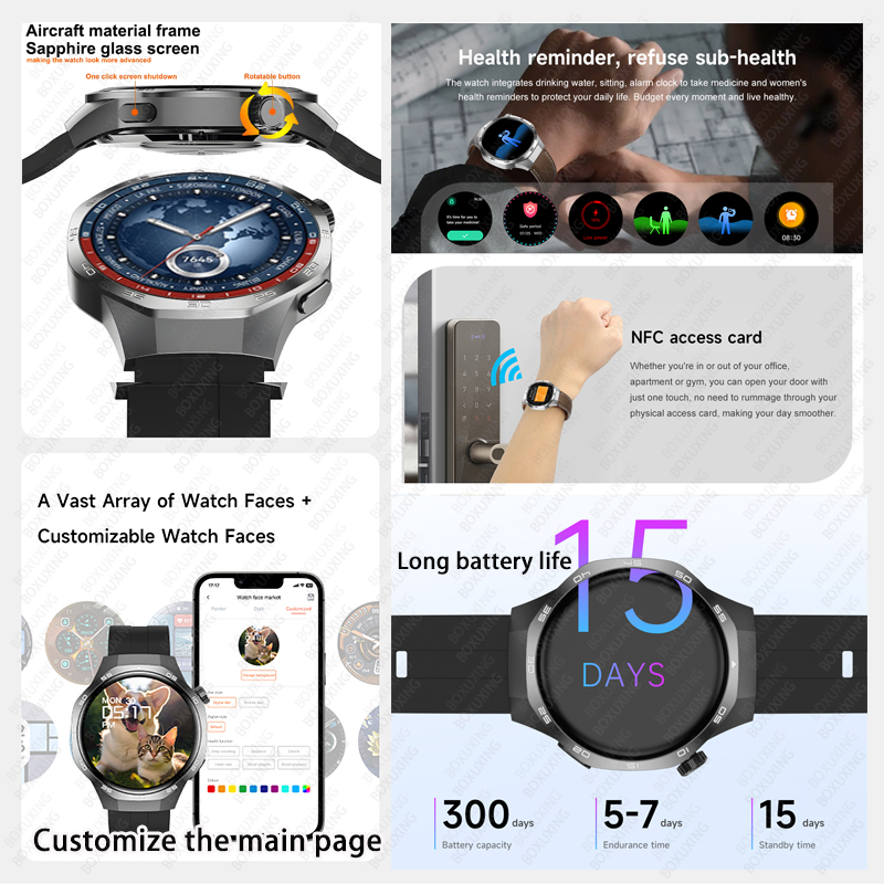 2026 New BOXUXING Watch 5 MAX  - Smartwatch Faces review and price