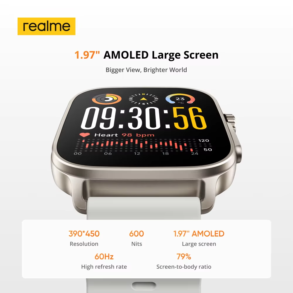 Global Version realme watch 5  - Smartwatch Faces review and price